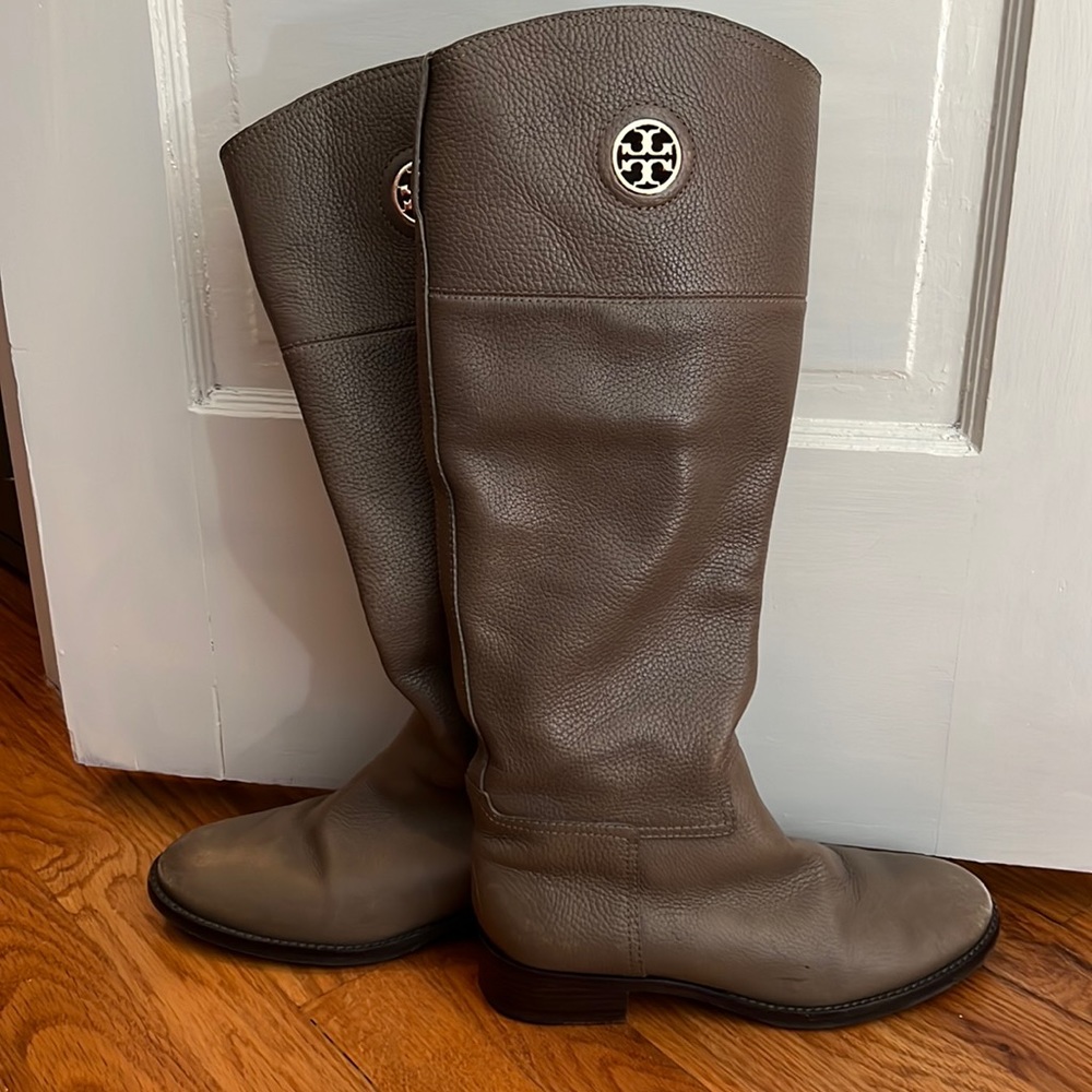 Tory Burch Leather Riding Boots